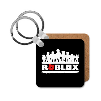 Roblox team, Μπρελόκ Ξύλινο τετράγωνο MDF
