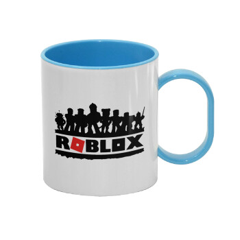 Roblox team, Κούπα (πλαστική) (BPA-FREE) Polymer Μπλε για παιδιά, 330ml