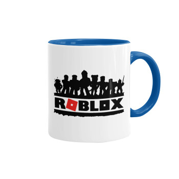 Roblox team, Κούπα χρωματιστή μπλε, κεραμική, 330ml