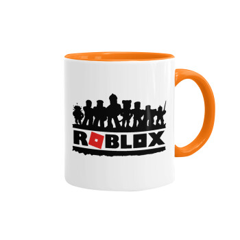 Roblox team, Κούπα χρωματιστή πορτοκαλί, κεραμική, 330ml