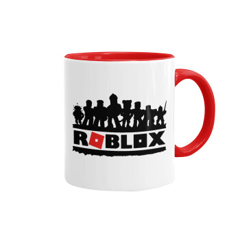 Roblox team, Κούπα χρωματιστή κόκκινη, κεραμική, 330ml
