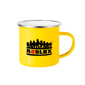 Roblox team, Yellow Enamel Metallic Cup 360ml