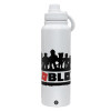 1L Stainless Steel Thermal Bottle with Phone Holder & Double Wall Insulation