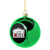 Green Christmas tree ornament ball 8cm
