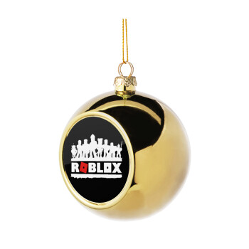 Roblox team, Χριστουγεννιάτικη μπάλα δένδρου Χρυσή 8cm