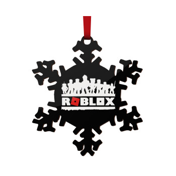 Roblox team, Christmas ornament wooden snowflake 9cm