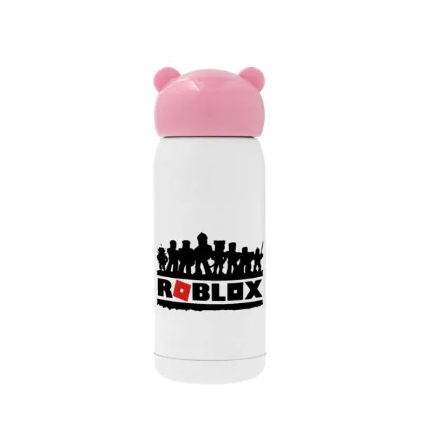 Roblox team — Pink stainless steel thermal flask, 320ml