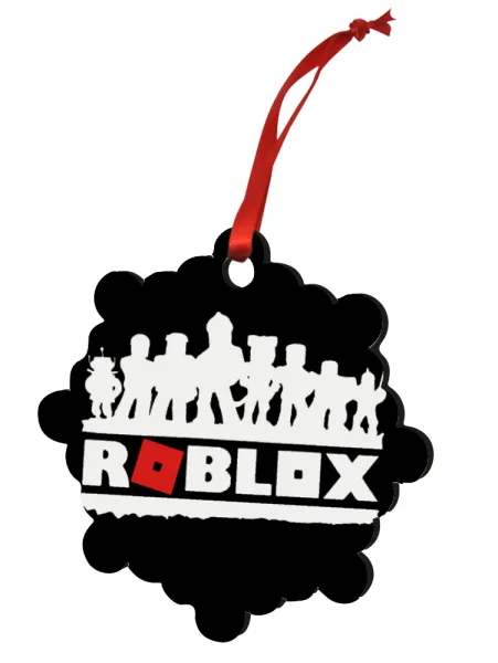 Roblox team — Στολίδι Χριστουγεννιάτικο στολίδι snowflake ξύλινο 7.5cm