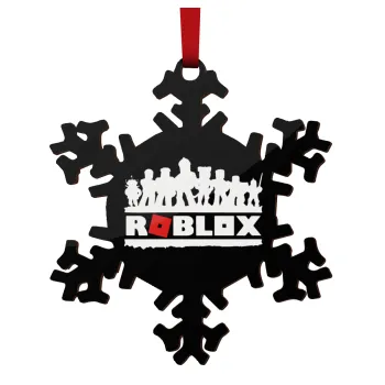 Roblox team, Christmas ornament wooden snowflake 9cm
