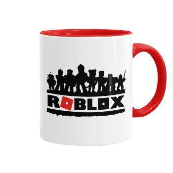Roblox team, Mug colored red, ceramic, 330ml