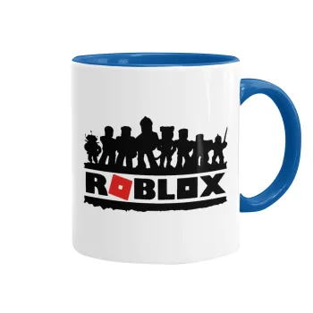 Roblox team, Mug colored blue, ceramic, 330ml
