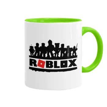 Roblox team, Mug colored light green, ceramic, 330ml