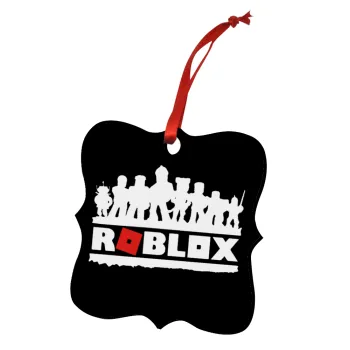 Roblox team, Christmas ornament polygon wooden 7.5cm