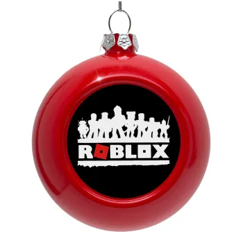 Roblox team, Red Christmas tree ornament bauble 8cm