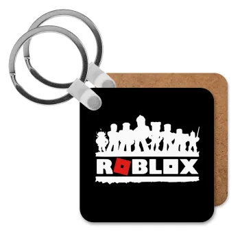 Roblox team, Μπρελόκ Ξύλινο τετράγωνο MDF