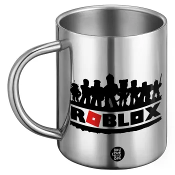 Roblox team, Ανοξείδωτη Μεταλλική Κούπα 450ml - Διπλού Τοιχώματος