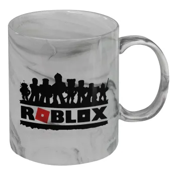 Roblox team, Κούπα κεραμική, marble style (μάρμαρο), 330ml