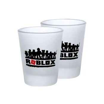 Roblox team, Σφηνοπότηρα γυάλινα 45ml του πάγου (2 τεμάχια)