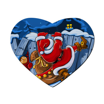 Santa Night, Mousepad heart 23x20cm