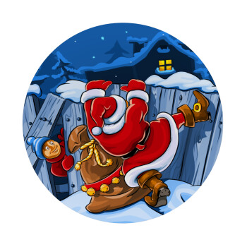 Santa Night, Mousepad Round 20cm