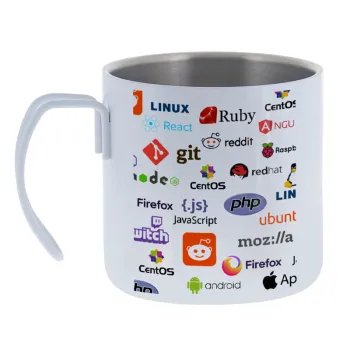 Tech logos — Κούπα Ανοξείδωτη διπλού τοιχώματος 400ml