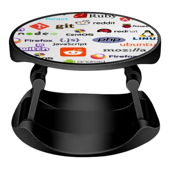 Tech logos, Phone Holders Stand  Stand Hand-held Mobile Phone Holder