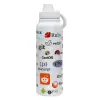 1L Stainless Steel Thermal Bottle with Phone Holder & Double Wall Insulation