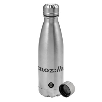 moz:lla, Metallic water bottle, stainless steel, 750ml