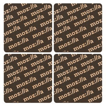 moz:lla, ΣΕΤ x4 Σουβέρ ξύλινα τετράγωνα plywood (9cm)