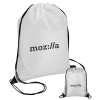 moz:lla, Τσάντα πουγκί με μαύρα κορδόνια 45χ35cm (1 τεμάχιο)