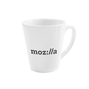 moz:lla, Κούπα κωνική Latte Λευκή, κεραμική, 300ml
