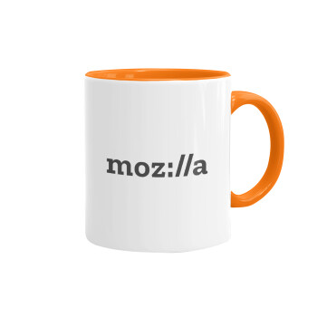 moz:lla, Κούπα χρωματιστή πορτοκαλί, κεραμική, 330ml