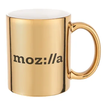 moz:lla, Κούπα κεραμική, χρυσή καθρέπτης, 330ml