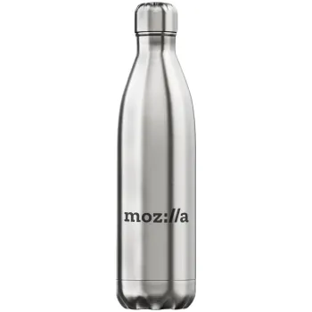 moz:lla, Μεταλλικό παγούρι θερμός Inox (Stainless steel), διπλού τοιχώματος, 750ml