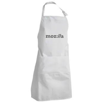 moz:lla, Adult Chef Apron (with sliders and 2 pockets)