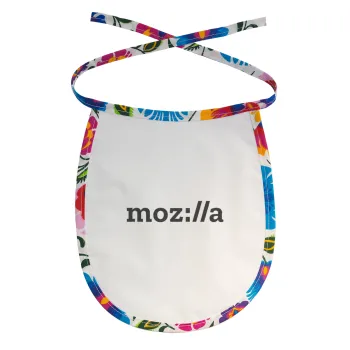 moz:lla, Σαλιάρα μωρού αλέκιαστη με κορδόνι Χρωματιστή