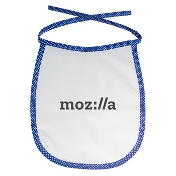 moz:lla, Σαλιάρα μωρού αλέκιαστη με κορδόνι Μπλε