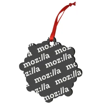 moz:lla, Christmas ornament snowflake wooden 7.5cm