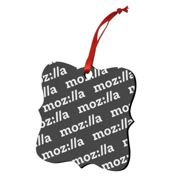 moz:lla, Christmas ornament polygon wooden 7.5cm