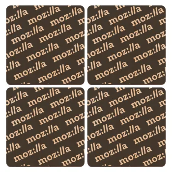 moz:lla, ΣΕΤ x4 Σουβέρ ξύλινα τετράγωνα plywood (9cm)