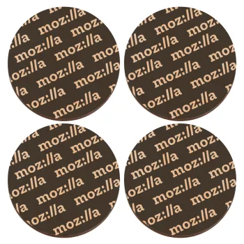 moz:lla, ΣΕΤ x4 Σουβέρ ξύλινα στρογγυλά plywood (9cm)