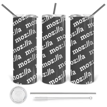 moz:lla, Tumbler stainless steel 600ml, with metal straw & cleaning brush