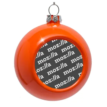 moz:lla, Orange Christmas tree ornament bauble 8cm