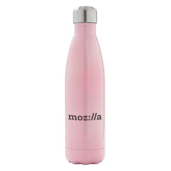 moz:lla, Metal mug thermos Pink Iridiscent (Stainless steel), double wall, 500ml