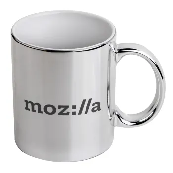 moz:lla, Mug ceramic, silver mirror, 330ml