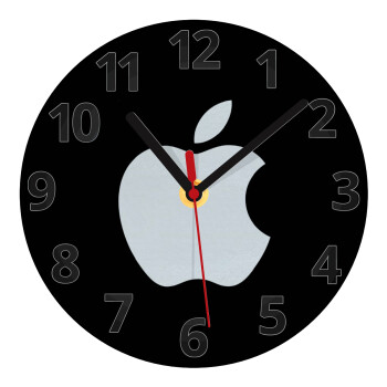 apple, Ρολόι τοίχου γυάλινο (20cm)