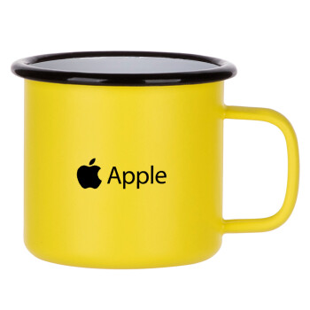 apple, Κούπα Μεταλλική εμαγιέ ΜΑΤ Κίτρινη 360ml