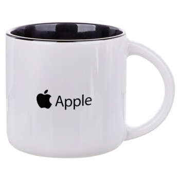apple, Κούπα κεραμική 400ml Λευκή/Μαύρη