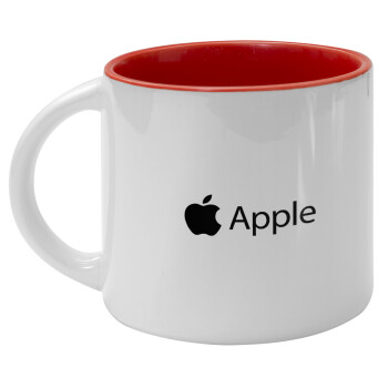 apple, Κούπα κεραμική 400ml Λευκή/Κόκκινη