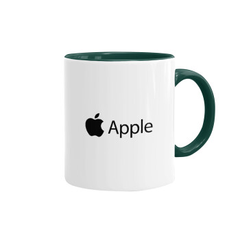 apple, Mug colored green, ceramic, 330ml